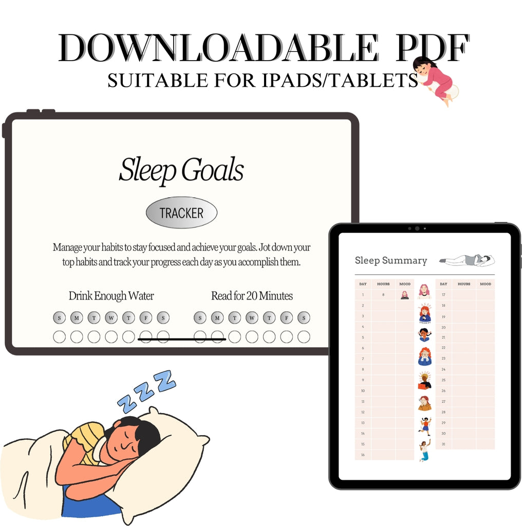 Digital Sleep Tracker & Planner – Night Routine, Notes, To-Do Lists & Mood Journal